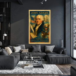 John Adams Historic Patriotic Art Historical or Presidential Poster