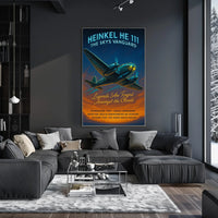 Heinkel He 111 The Skys Vanguard Poster