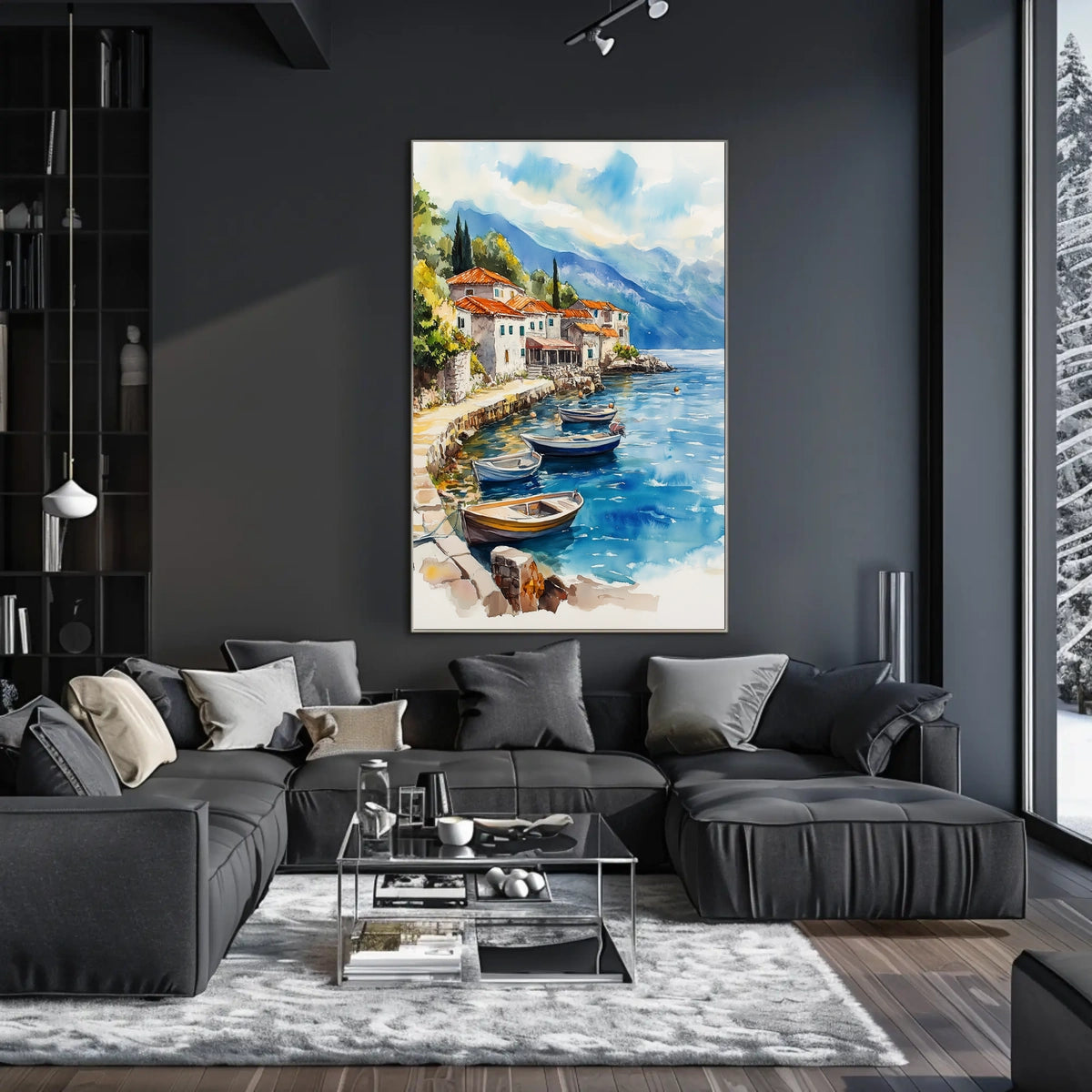 Montenegro Perast Waterfront View Poster