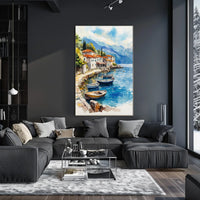 Montenegro Perast Waterfront View Poster