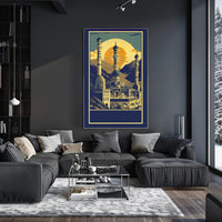 Majestic Mosque at Sunset Poster