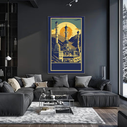 Majestic Mosque at Sunset Poster