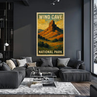 Wind Cave National Park Nature Landscape Photography Realism Wanderlust Decor Poster