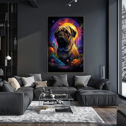 Cosmic Pug Adventure Poster