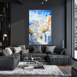 Santorini Serenity Poster