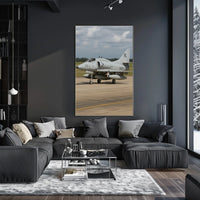 Military Jet on Runway: Military Recruitment Poster