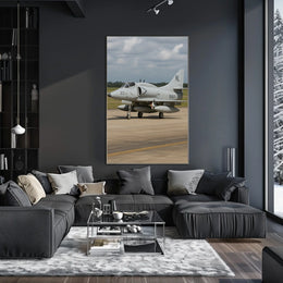 Military Jet on Runway: Military Recruitment Poster