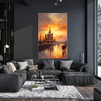 St. Basil's Cathedral at Sunset – Cultural or Heritage Poster