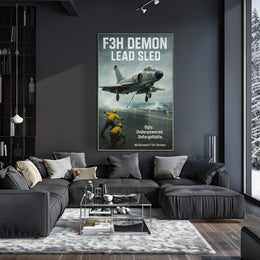 F3H Demon Lead Sled Poster PosterGoat