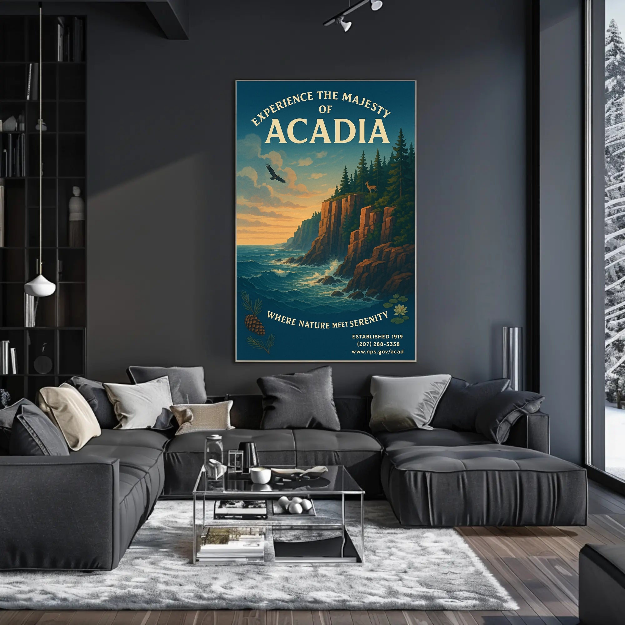 Experience the Majesty of Acadia Poster PosterGoat