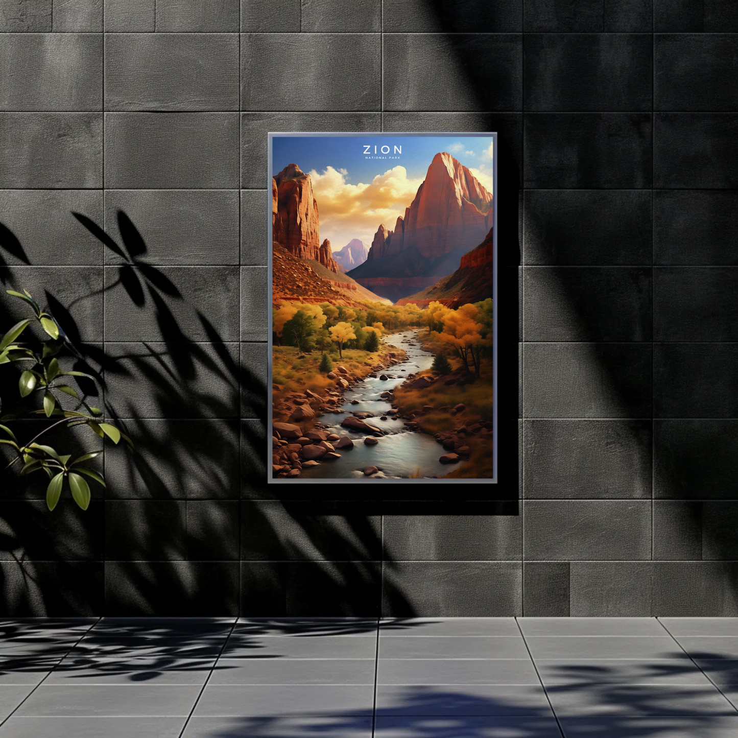 Zion National Park Travel Poster