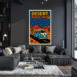Desert Road Trip Adventure Poster