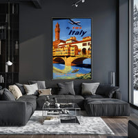 Fly Twa To Italy Poster