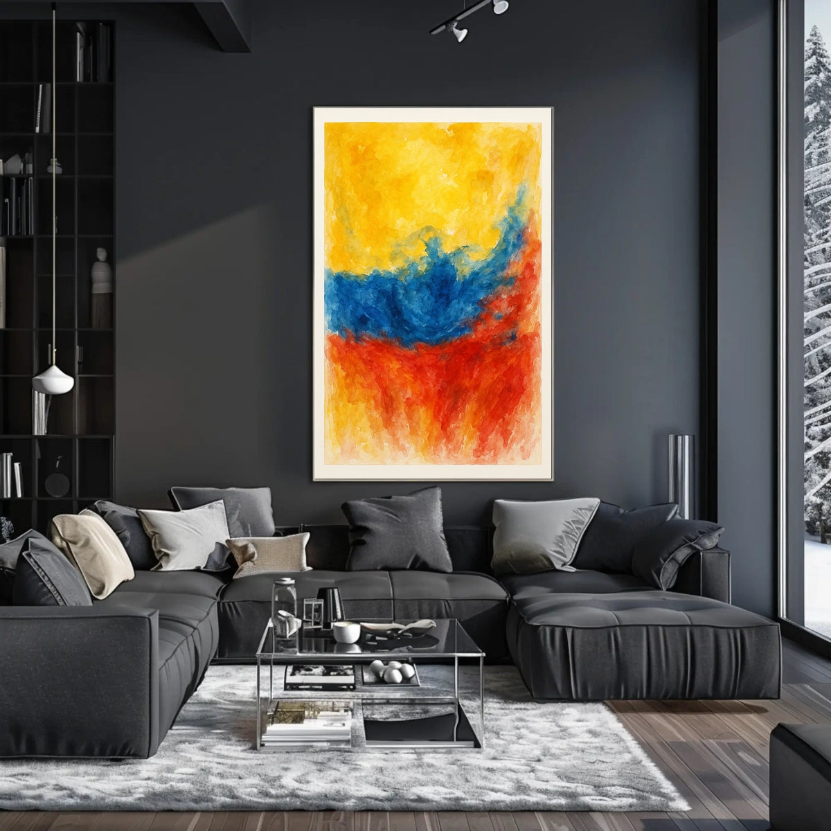 Vibrant Abstract Composition Abstract Poster