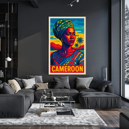 Cameroon Portrait Poster