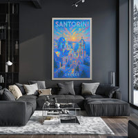 Santorini Sunset Greece Poster