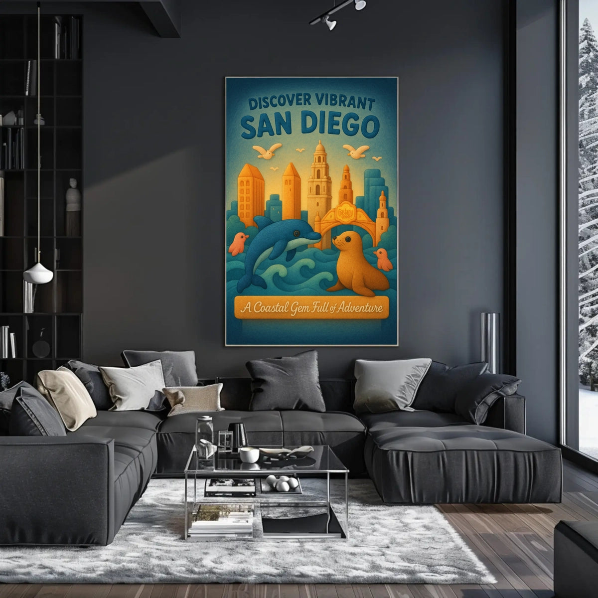 Discover Vibrant San Diego Poster