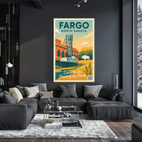 Discover Fargo, North Dakota Poster PosterGoat