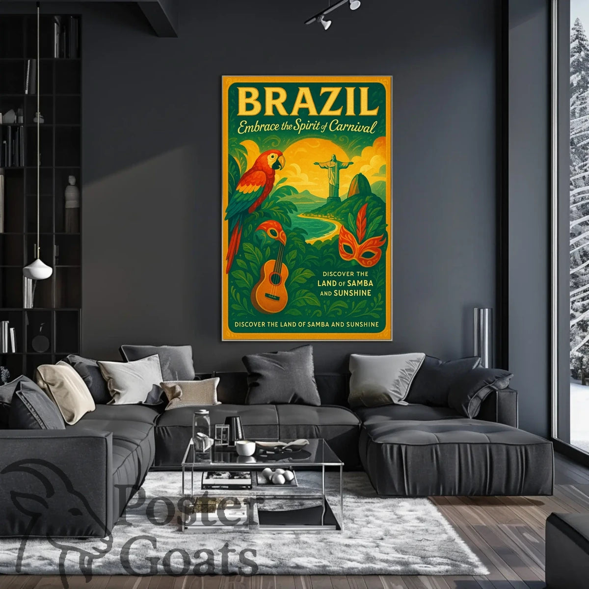 Brazilian Carnival Celebration: Vintage Cultural or Heritage Poster