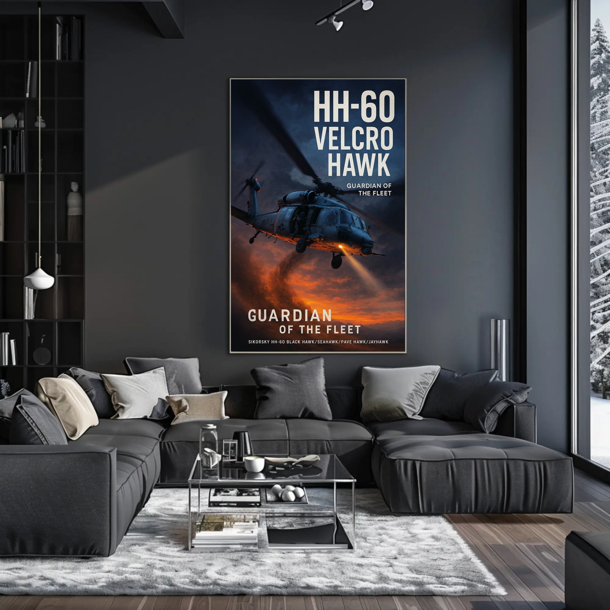 HH-60 Velcro Hawk Poster PosterGoat