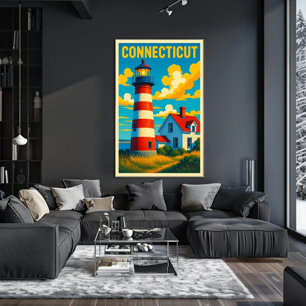 Connecticut Lighthouse Poster