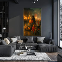 Nostalgic Halloween Parade Vintage Storybook Style Classic Halloween Nostalgia Collector Poster