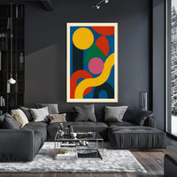 Abstract Geometric Composition Poster