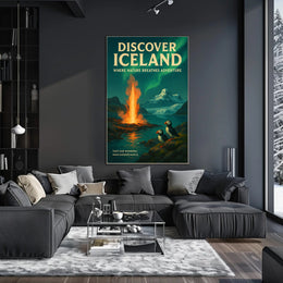 Discover Iceland Adventure Poster Art Print PosterGoat