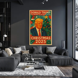 Donald Trump Christmas 2025 Political or Propaganda Poster