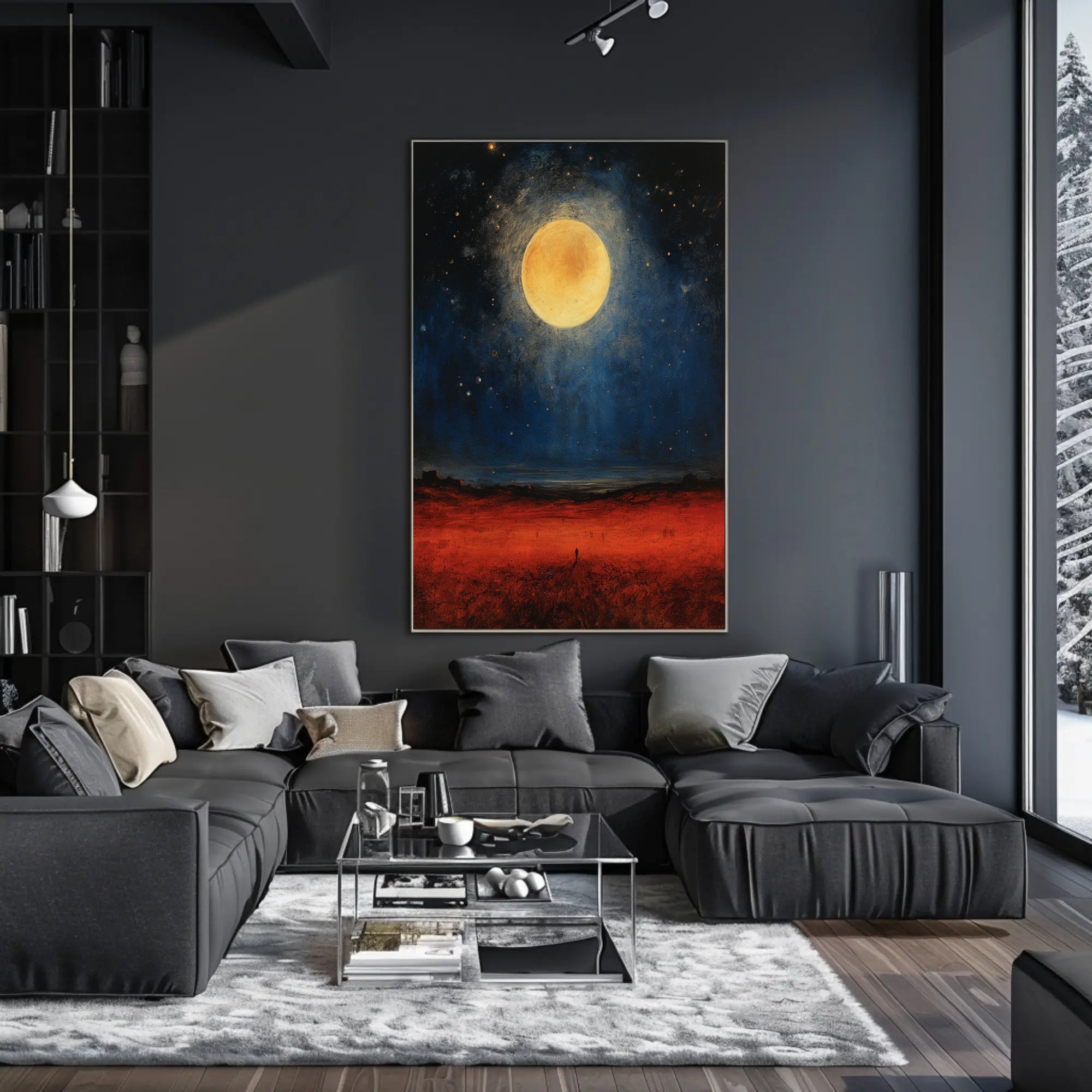 Celestial Nightscape Poster
