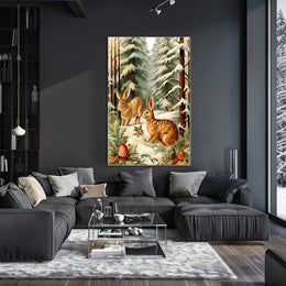Winter Woodland Scene Poster