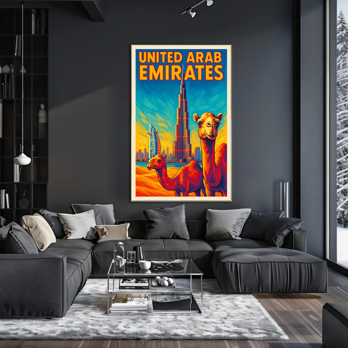 United Arab Emirates Iconic Landmarks Poster