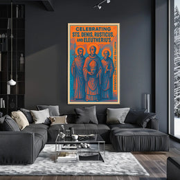 Celebrating Sts. Denis, Rusticus, and Eleutherius Poster