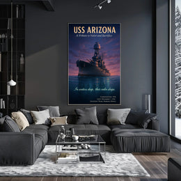 USS Arizona Poster A Legacy Of Courage For History Buffs