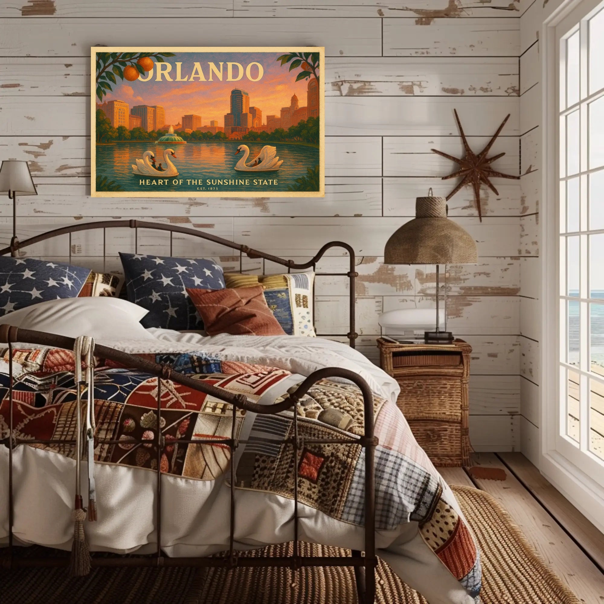 Orlando Travel Poster Heart of the Sunshine State
