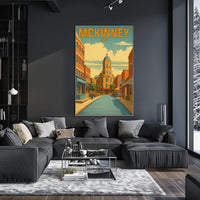McKinney, Texas A Vintage Tribute Poster
