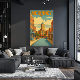 McKinney, Texas A Vintage Tribute Poster
