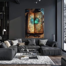 Ancient Mystical Book Fantasy or Mythology Poster