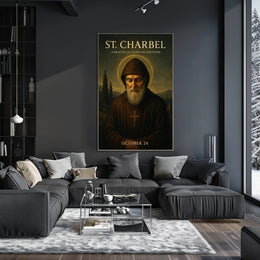 St. Charbel A Beacon of Faith and Solitude Poster