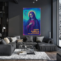 Saint Camilla Protector of the Sick and Suffering Poster