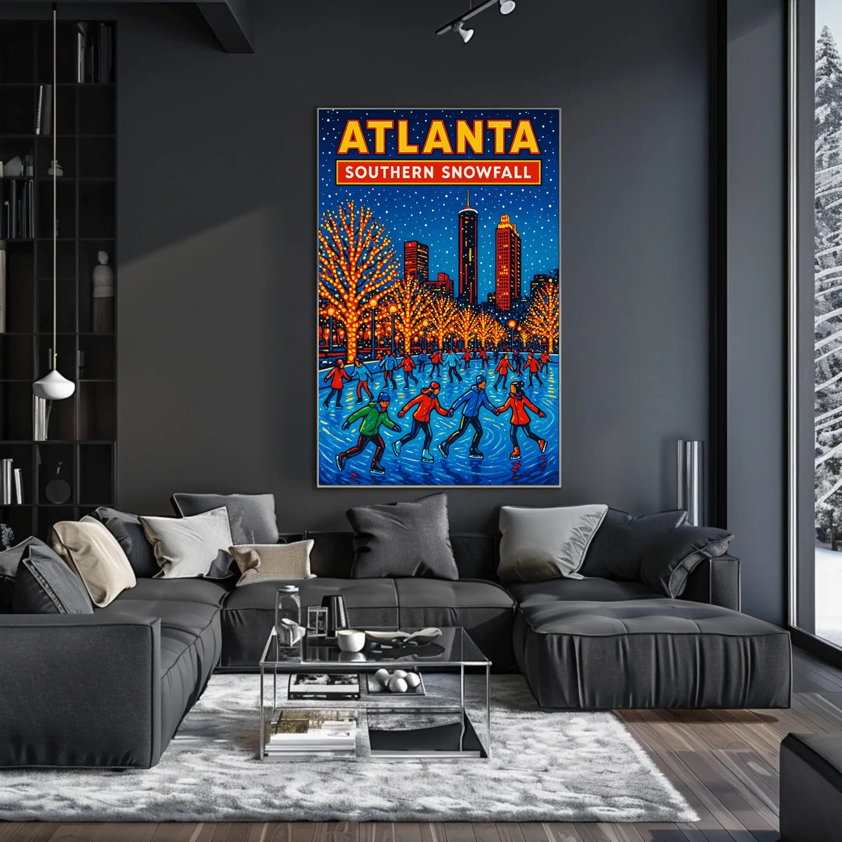 Atlanta Southern Snowfall Poster