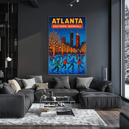 Atlanta Southern Snowfall Poster