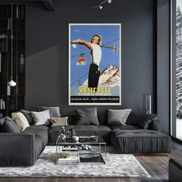 Vercelli Ski Resorts Poster