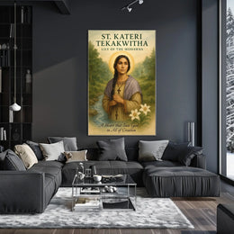 St. Kateri Tekakwitha Lily Of The Poster