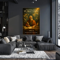 The Inspired Apostle St. Matthew Poster