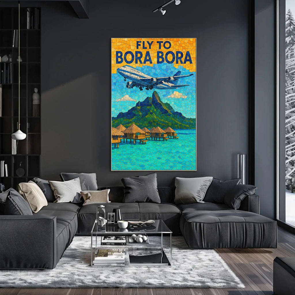 Fly To Bora Bora Poster