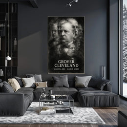 Grover Cleveland 22nd President of the United States Double Exposure Poster