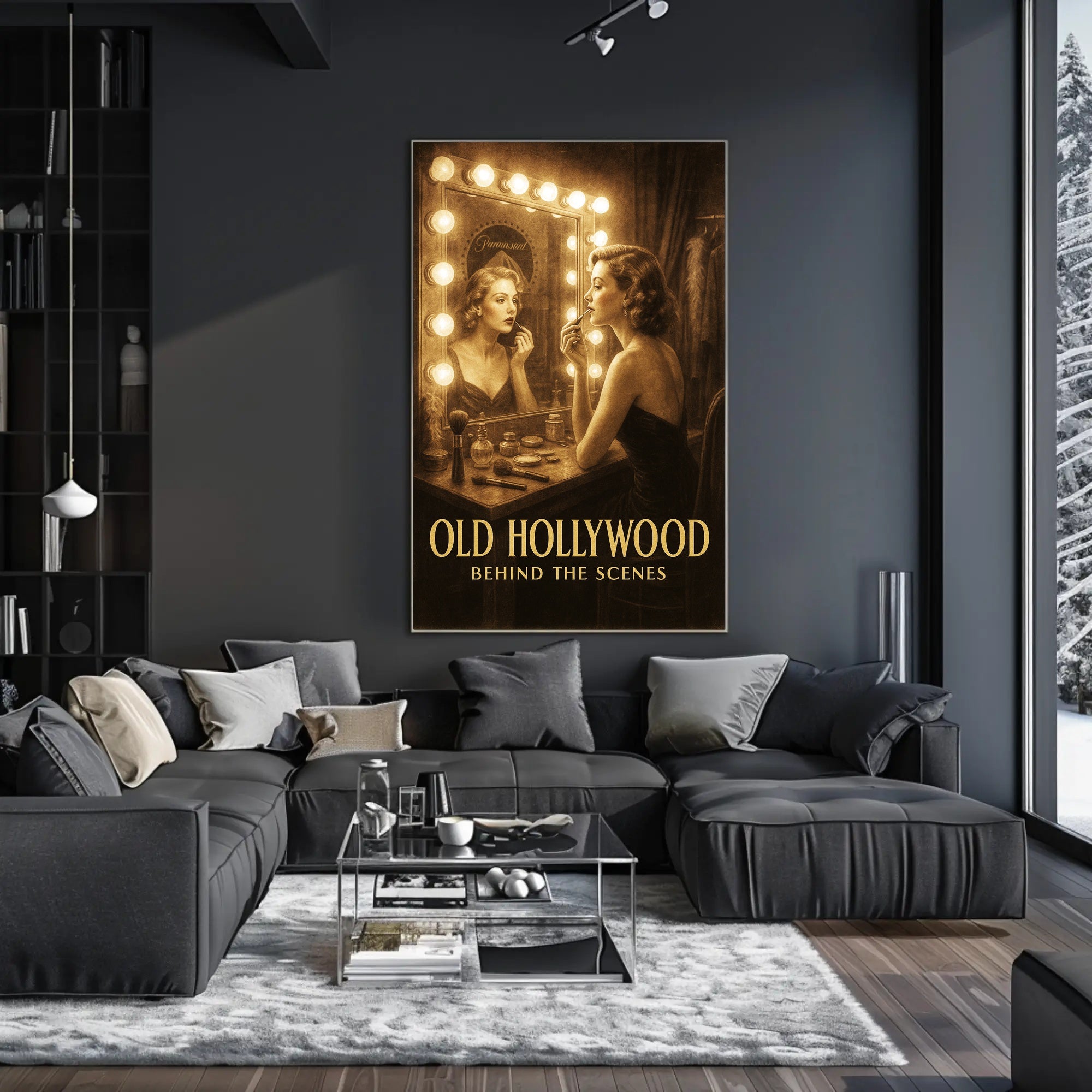 Old Hollywood Behind the Scenes Poster PosterGoat