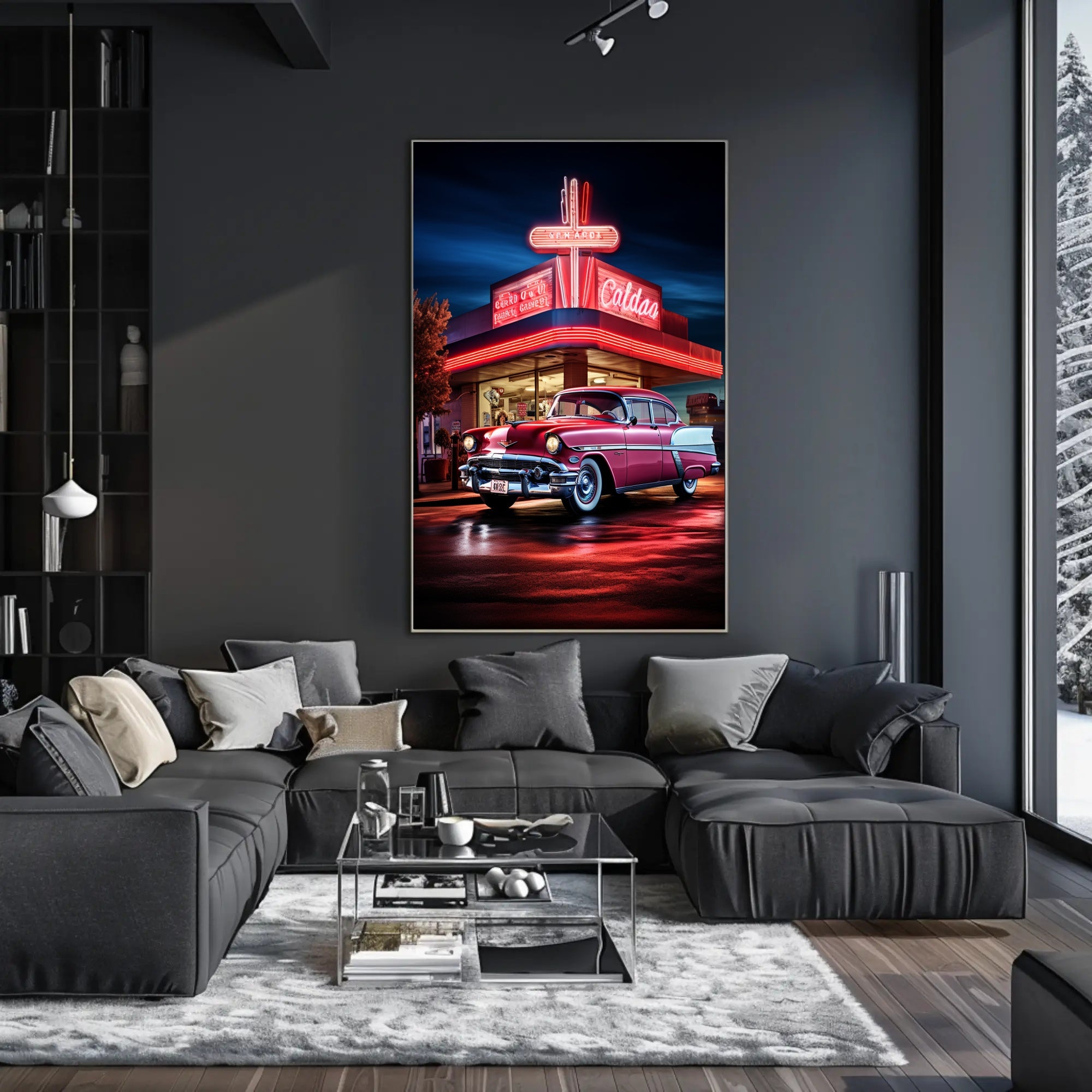 Classic Americana Neon Nights Poster