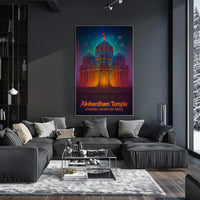 Akshardham Temple Eternal Glory of India Poster